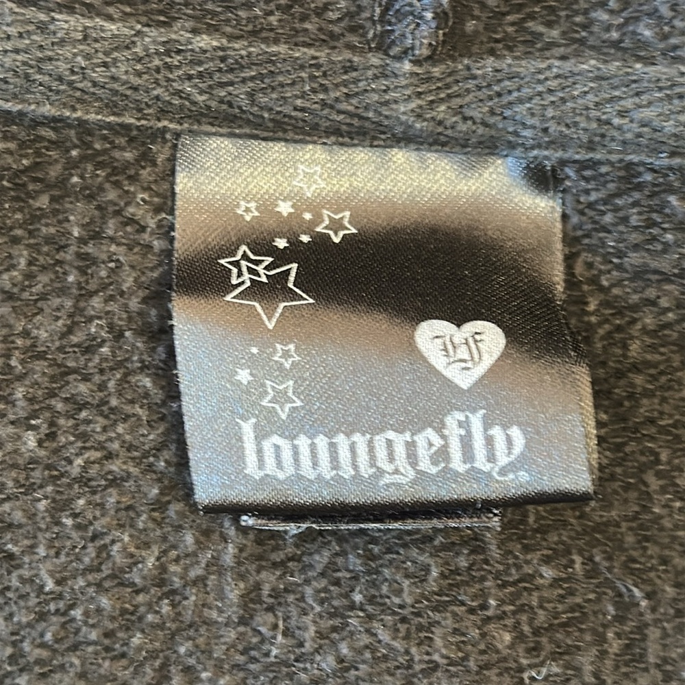 Loungefly Sugar Skull‎ Day of the Dead Zip Up Women's Black Hoodie Size Small - Picture 4 of 8